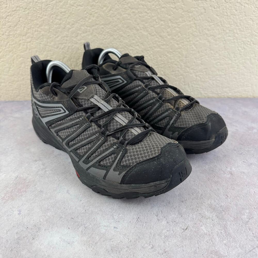 Salomon X Crest Mens Size 10.5 Gray Hiking Trail Running Shoes Sneakers